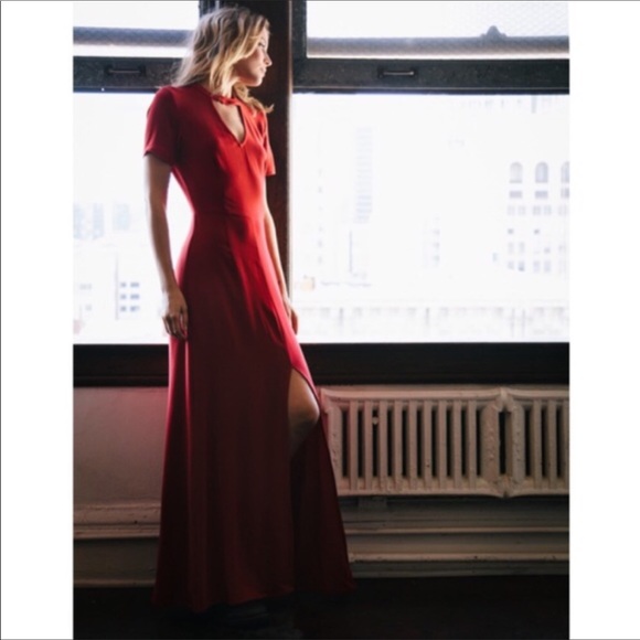 Karen Zambos emmet maxi cutout choker dress - Picture 2 of 3